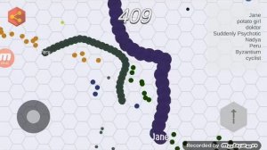 Обзор  на игру snake.io.Я вошел в топ