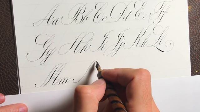 How to write Copperplate Calligraphy Alphabet смотреть онлайн