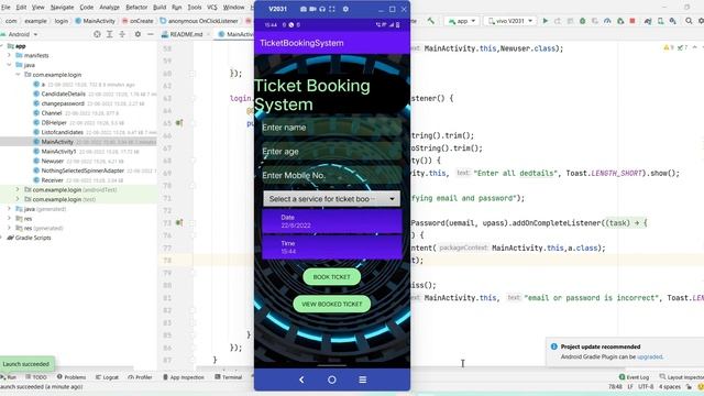 Online Ticket Booking System Project | Android and Website Project for College Students Free projec смотреть онлайн