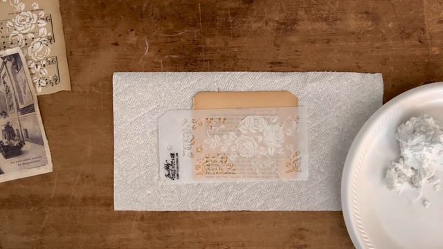 Creating Beautiful Papers Using Texture Paste (aka Drywall Spackle) And Stencils