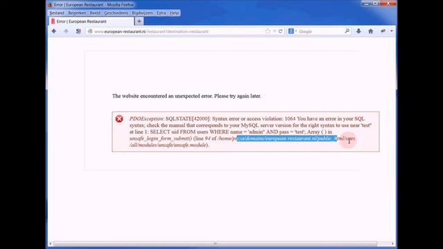 OWASP top 10: A1 Injection (SQL injectie) смотреть онлайн