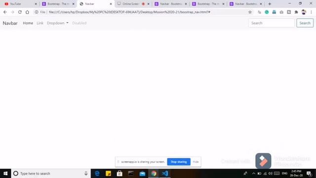 Responsive Navbar using Bootstrap 5 || In Hindi || Tej Sharma смотреть онлайн