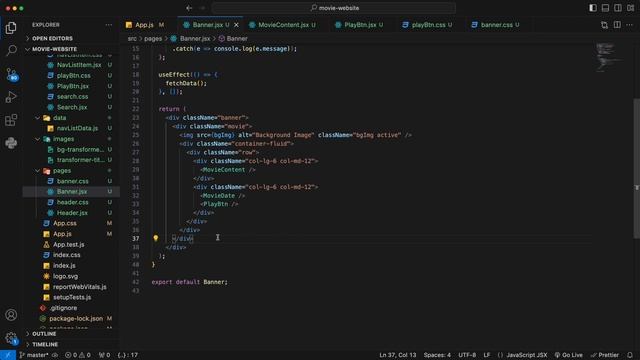? React.js App | Crafting a Dynamic & Responsive Cinema Movie Website смотреть онлайн