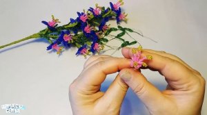 Цветы из бисера. Синеглазка— подробный МК. Бисероплетение✔️Beaded flowers