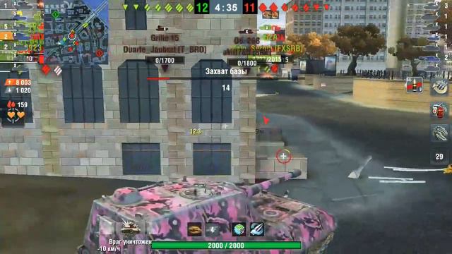 ТОП УРОН В РЕЖИМЕ ВОЗРОЖДЕНИЕ World of Tanks Blitz смотреть онлайн