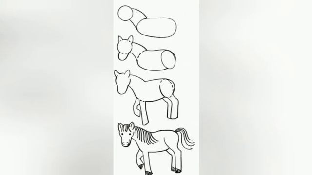 как нарисовать красивую лошадь? смотреть онлайн