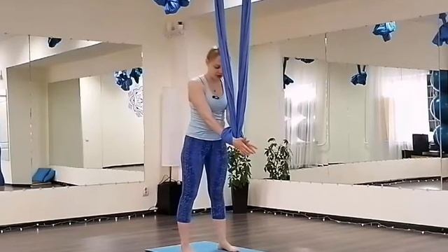 Комплекс упражнений по аэройоге. смотреть онлайн