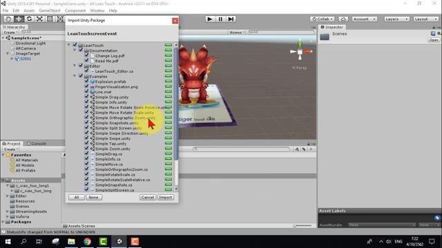 Unity 3D + Vuforia การสร้างสื่อ AR หมุน ย้าย ย่อ-ขยายตัวโมเดล смотреть онлайн