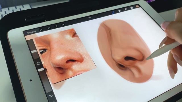 КАК РИСОВАТЬ НОС ? | TUTORIAL | ELIS.ETHEREAL смотреть онлайн