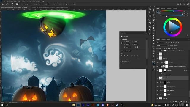 My Entry To Benny's Spooky Edit War 2021! | Halloween Photoshop Speed Art
