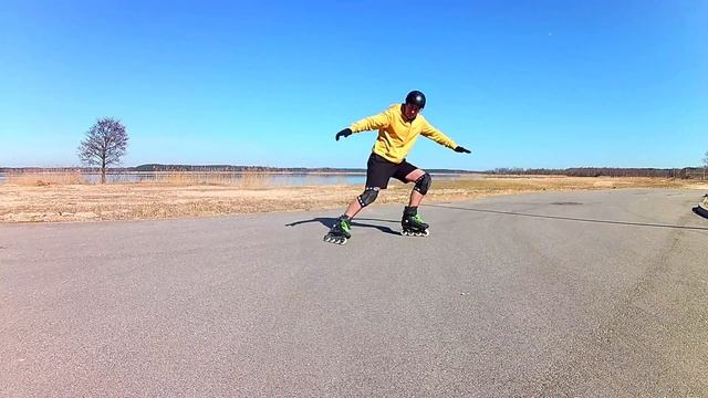 How I Learned the ICE HOCKEY STOP on Inline Skates смотреть онлайн