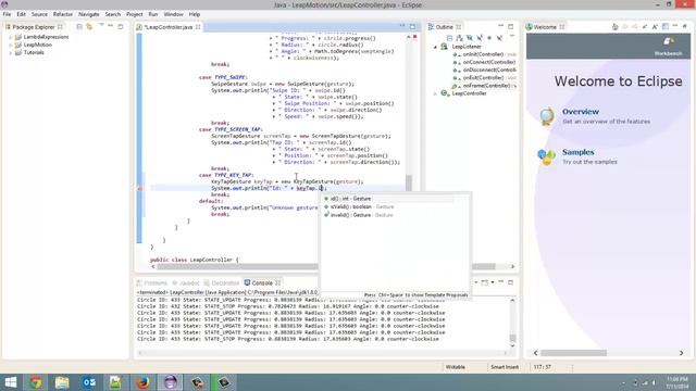 Key Tap Gesture Data - Leap Motion and Java: Tutorial 10 смотреть онлайн
