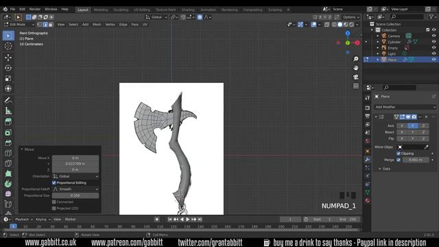 AXE - Detailed game objects - P3 - Axe Handle Base Mesh смотреть онлайн
