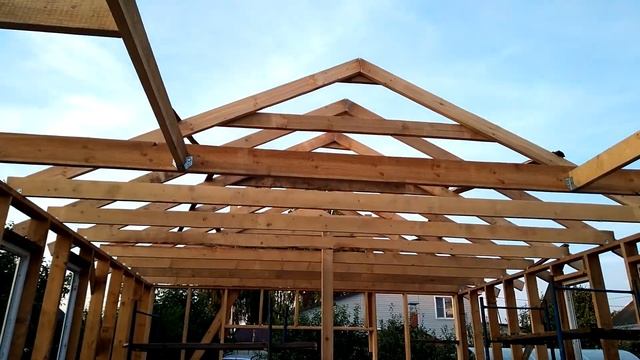 гараж с подъёмником.строительство гаража. смотреть онлайн