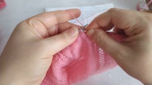 Ажурный палантин спицами! Красивый ажурный узор, МК и схема.