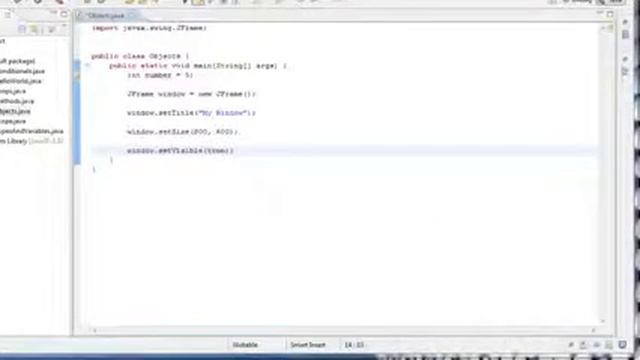JAVA Programming Tutorial Using Objects creating a window смотреть онлайн
