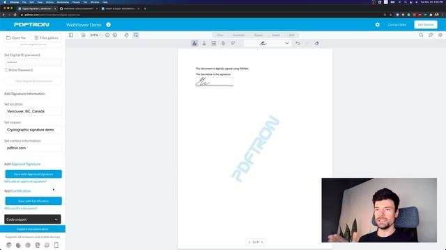 PDF Signing - eSignatures vs Digital Signatures - PDFTron WebViewer Demo Series смотреть онлайн