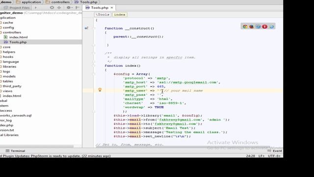 send emails on localhost via codeigniter to gmail смотреть онлайн