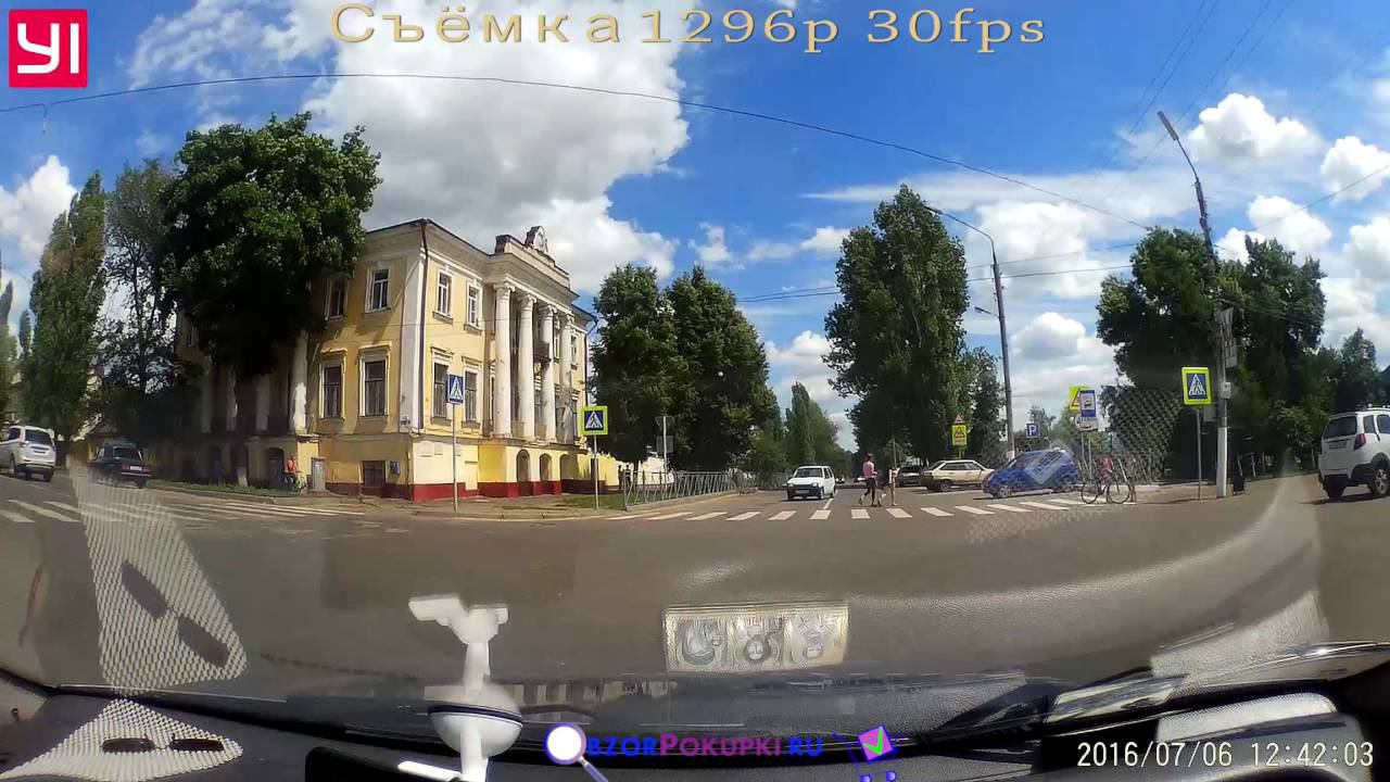 Как пишет регистратор сяоми (Xiaomi Yi 1080P) в качестве 1296p смотреть онлайн