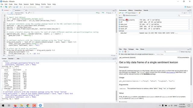 How to perform sentiment analysis on a text dataset using RStudio - R for Data Science смотреть онлайн