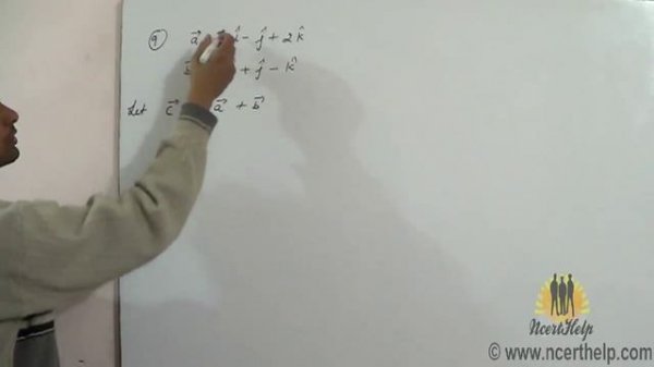 Find unit vector in the direction of the vector a + b where a and b are given how to