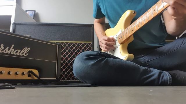 Marshall JMP 2203 into two Vox/Fane 100W alnico blue speakers смотреть онлайн