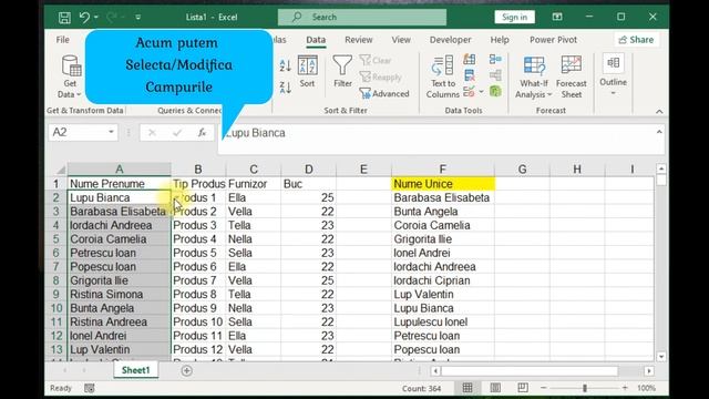 Liste Derulante Dinamice, Lista Dinamica, Dynamic List In Cascade, Dynamic Excel Drop Down Lists