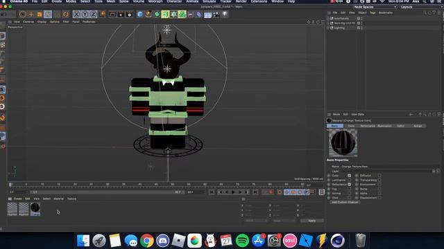 how to render a roblox character with a rig | c4d r21 смотреть онлайн