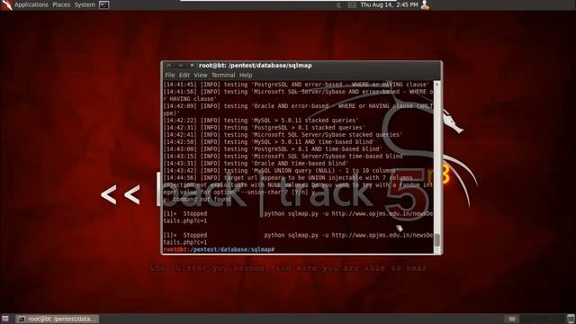 [Learn Hacking using Backtrack 5] Scanning and Hacking websites via Backtrack смотреть онлайн