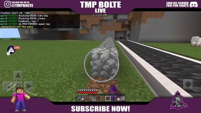 SUBSCRIBERS SMP LIVE GUY'S SOME OTHERS GAME'S ❤️?♥️ | ROAD TO 4K | JAVA+PE SERVER?? | TMP BOLTE LIV смотреть онлайн