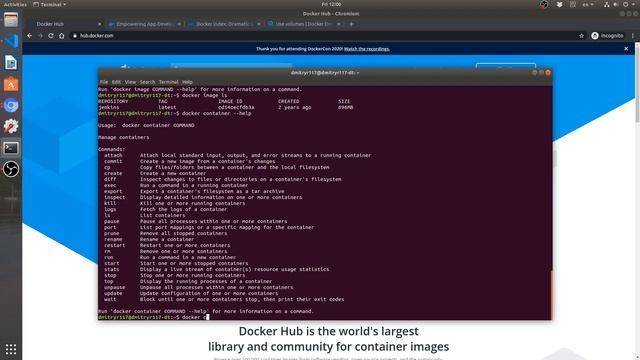 Docker Built-In Help System in a Terminal смотреть онлайн
