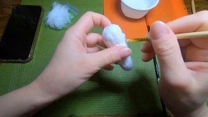 Ватная ёлочная игрушка огурец часть первая