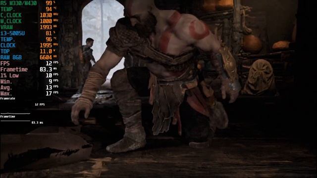 God of War - Low End PC - Amd R5 M330/R5 M430 + i3-5005U + 8GB RAM смотреть онлайн