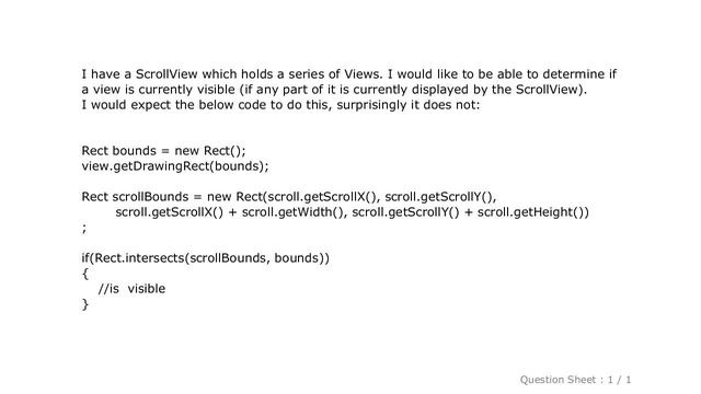 Android : Android: how to check if a View inside of ScrollView is visible? смотреть онлайн