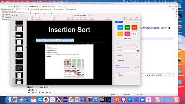 CSC250 2/26/21 Insertion Sort смотреть онлайн