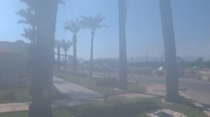 Reef Oasis Beach Hotel fun bus ride from one of the private beach side restaurants to the Aquapark