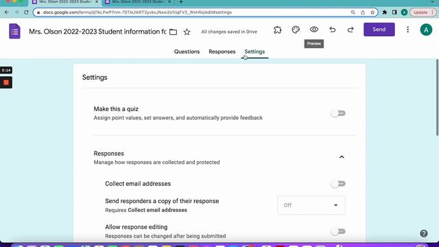 Collecting Student Information with a Google Form смотреть онлайн