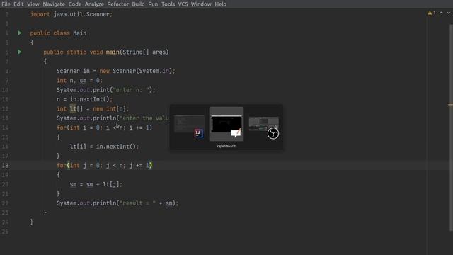 Sum of Array Elements | Java Program смотреть онлайн