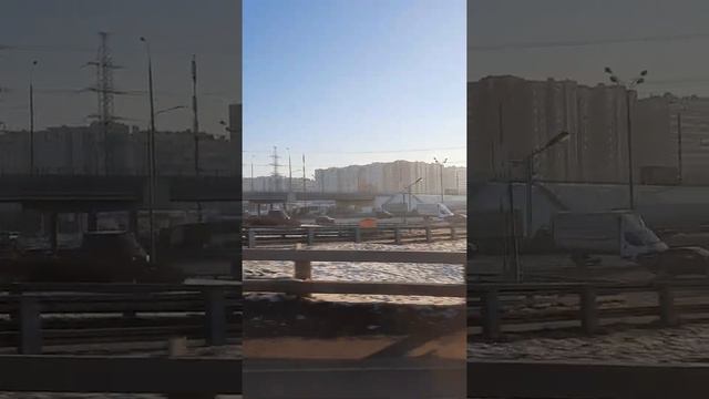 Съезд на МКАД из Бутово на 165 автобусе смотреть онлайн