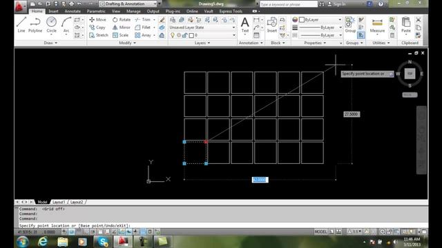 AutoCAD II 26-29 Using an Array Action Dynamically смотреть онлайн