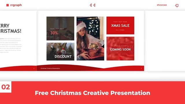 Xmas PowerPoint Presentation Template ? [Product Showcase] смотреть онлайн
