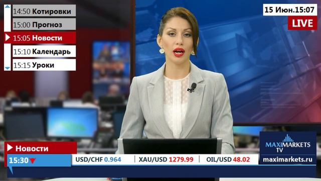 15:00 MSK - новости рынка форекс на 15.06.16 MaхiMarkets смотреть онлайн