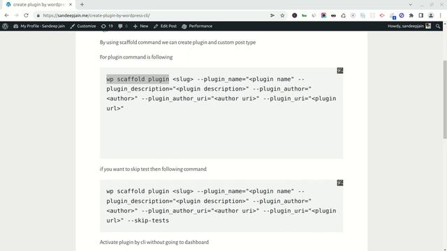 Create Plugin By Wordpress Cli scaffold смотреть онлайн
