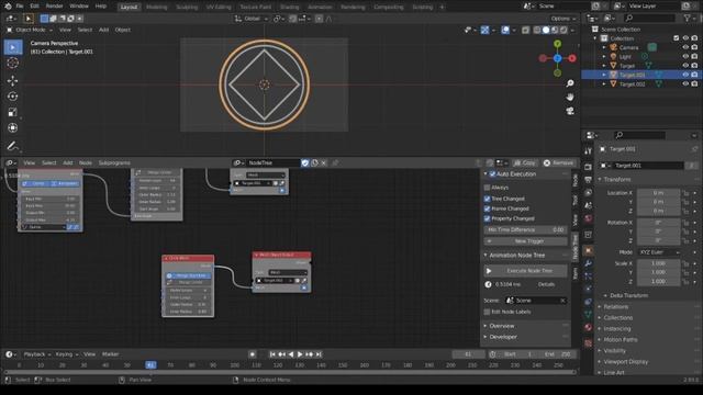 [Blender 2.93]How to create magic circles in Animation Nodes смотреть онлайн