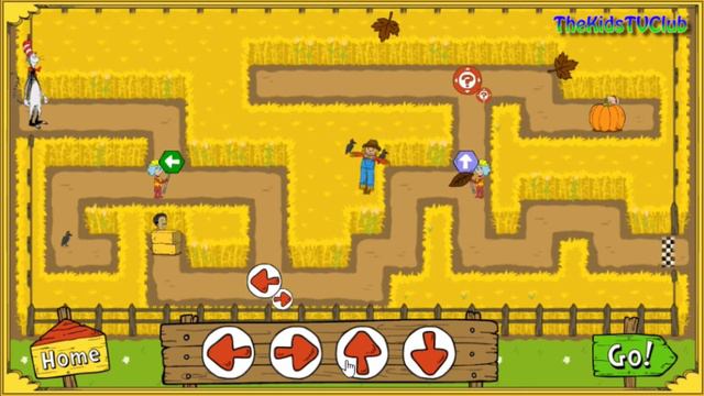 Corn Maze Craze - The Cat in The Hat - Logical Game for Kids смотреть онлайн