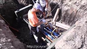 Два ГНБ прокола для бестраншейной прокладки эл. кабеля под дорогой