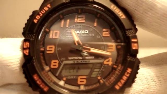 Настройка Casio AQ-S800W инструкция по управлению и калибровке смотреть онлайн