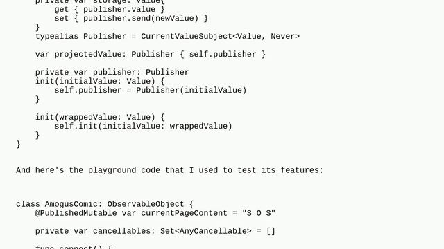 Is there a way to access enclosing instance `ObservableObject` to call `objectWillChange.send()` .. смотреть онлайн