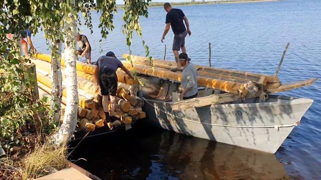 Свирица стройка, погрузка сруба дома смотреть онлайн