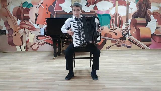 Строеску Константин, 9 лет. П. Нямцу. Вальс смотреть онлайн